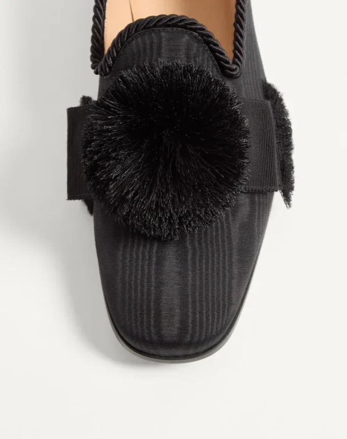 Mocassins Bowow en tissu moiré