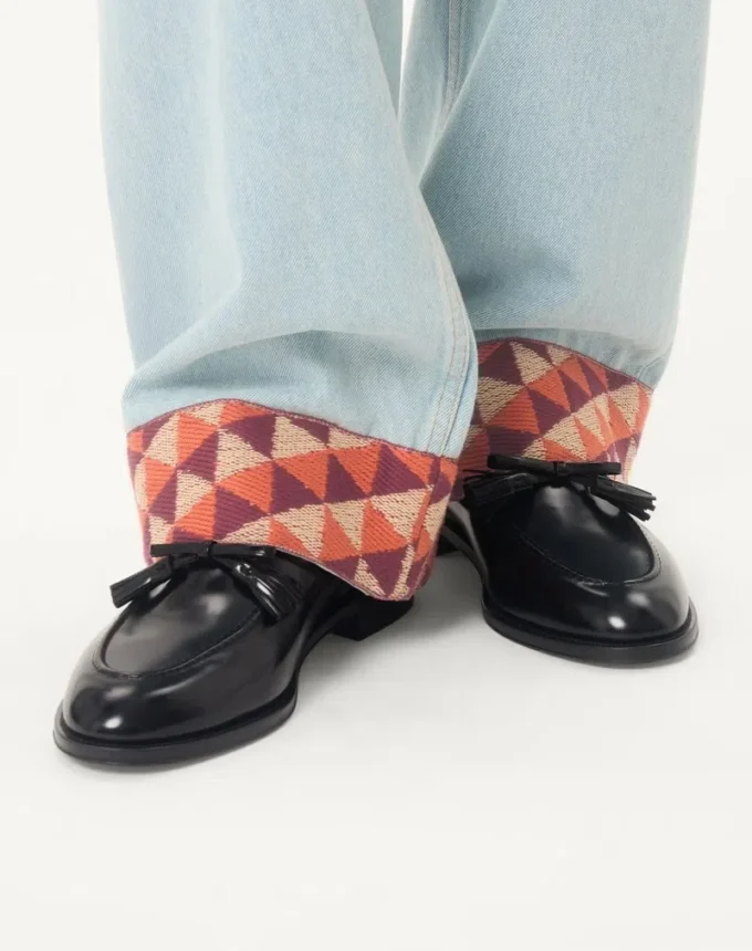 Mocassins Bowshire en cuir de veau brillant