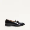 Mocassins Bowshire en cuir de veau brillant