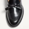 Mocassins Bowshire en cuir de veau brillant