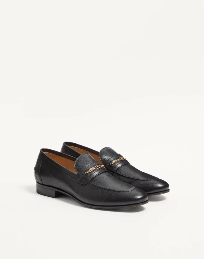 Mocassins en cuir de chevreau VLogo Signature