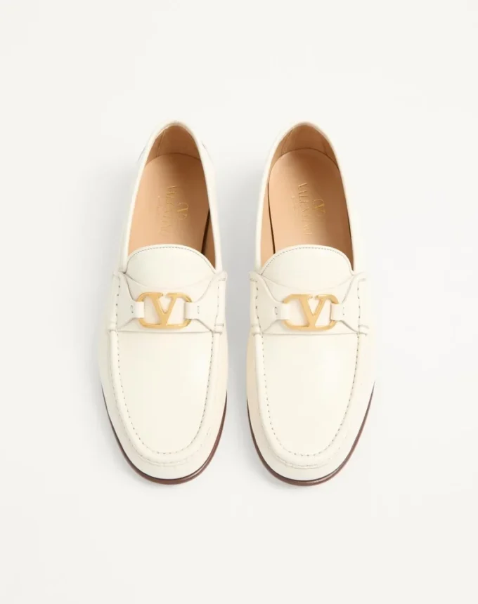 Mocassins en cuir de chevreau VLogo Signature