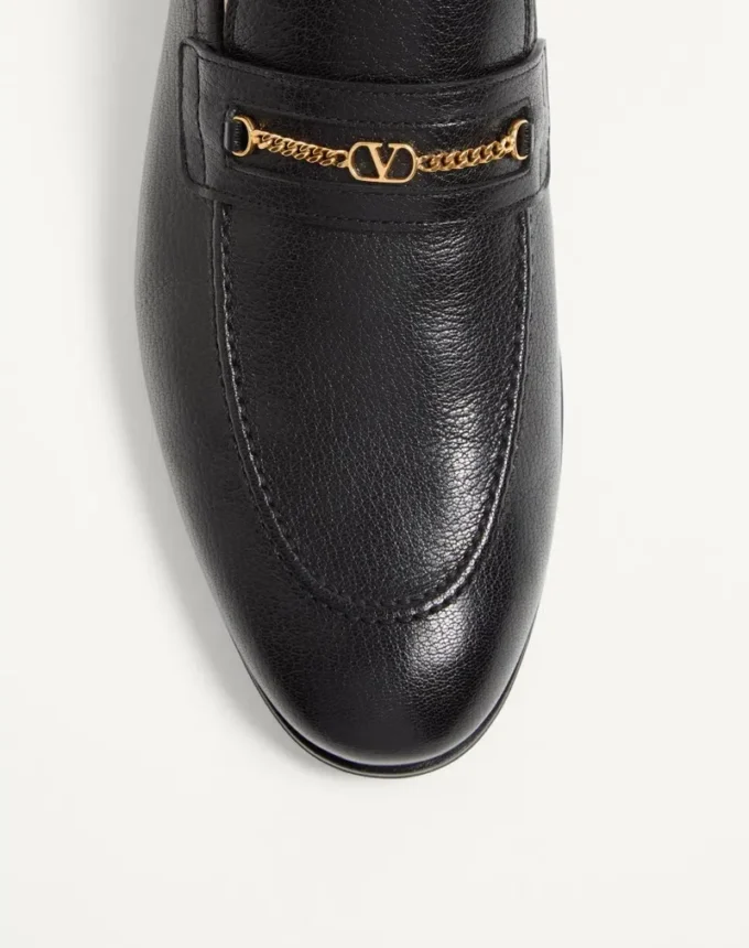 Mocassins en cuir de chevreau VLogo Signature