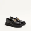 Mocassins en cuir de veau avec logo VLogo Signature
