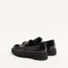 Mocassins en cuir de veau avec logo VLogo Signature