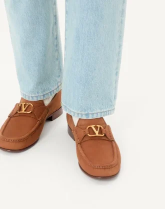 Mocassins en daim de cerf VLogo Signature