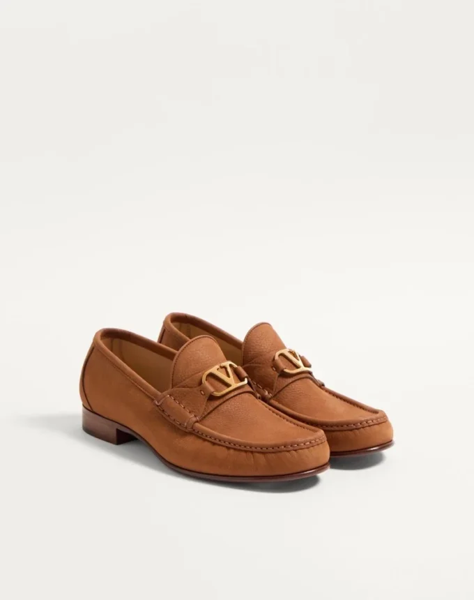Mocassins en daim de cerf VLogo Signature