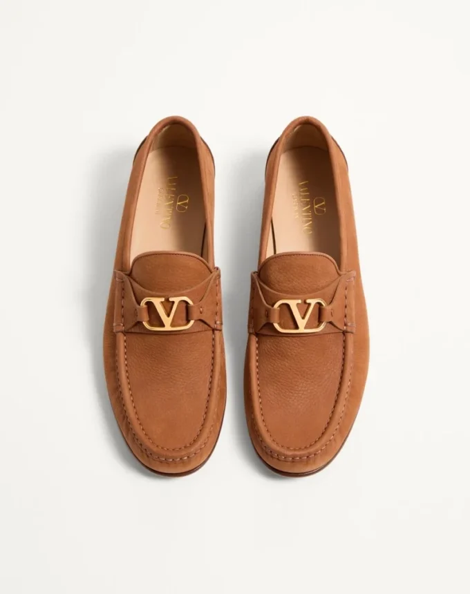 Mocassins en daim de cerf VLogo Signature