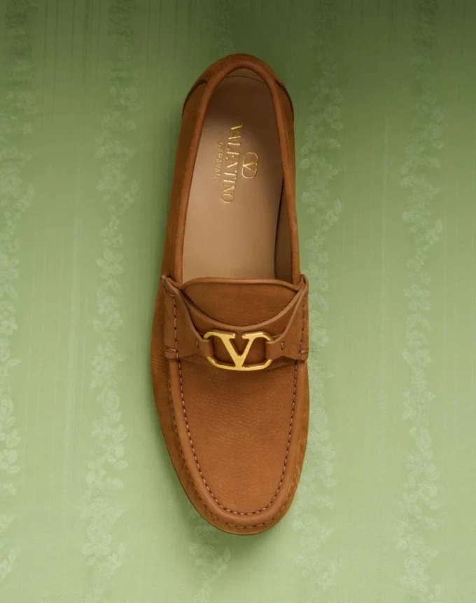 Mocassins en daim de cerf VLogo Signature