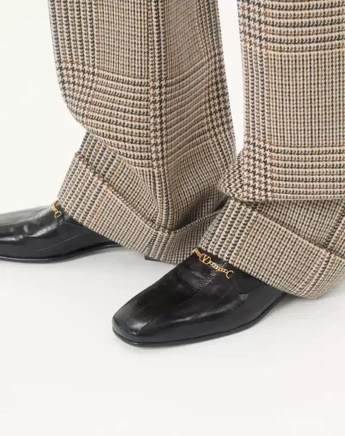 Mocassins Jiggie en peau d’anguille et cuir nappa Mocassins Jiggie en peau d’anguille et cuir nappa