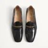 Mocassins Jiggie en peau d’anguille et cuir nappa Mocassins Jiggie en peau d’anguille et cuir nappa