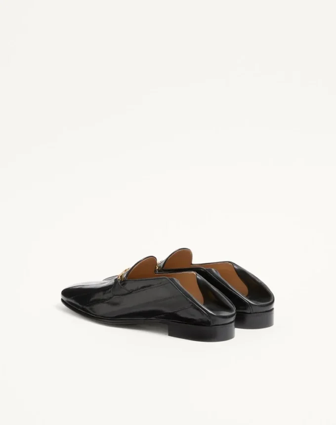 Mocassins Jiggie en peau d’anguille et cuir nappa Mocassins Jiggie en peau d’anguille et cuir nappa