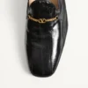 Mocassins Jiggie en peau d’anguille et cuir nappa Mocassins Jiggie en peau d’anguille et cuir nappa