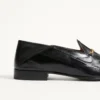 Mocassins Jiggie en peau d’anguille et cuir nappa Mocassins Jiggie en peau d’anguille et cuir nappa
