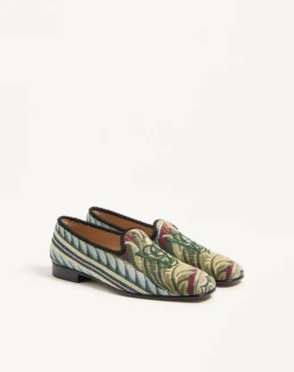 Mocassins Les Alcôvettes en tissu gobelin