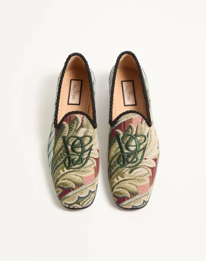 Mocassins Les Alcôvettes en tissu gobelin