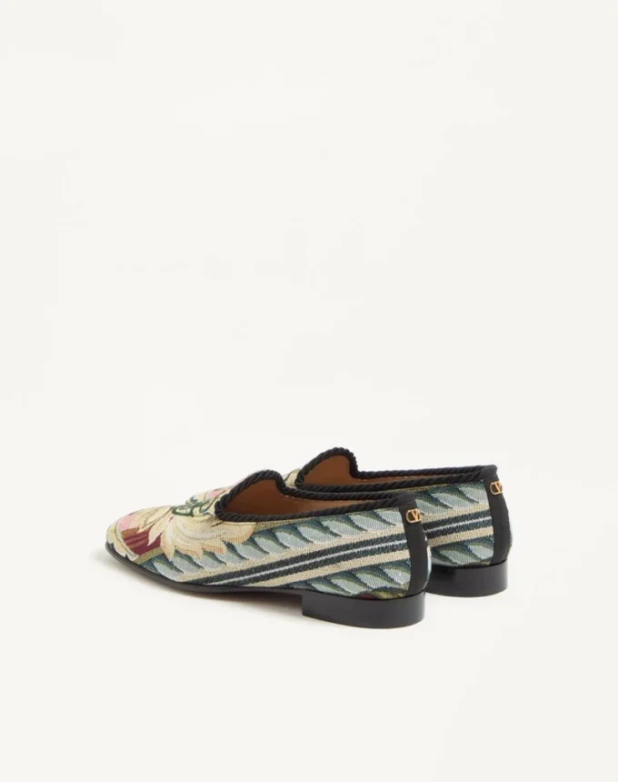 Mocassins Les Alcôvettes en tissu gobelin