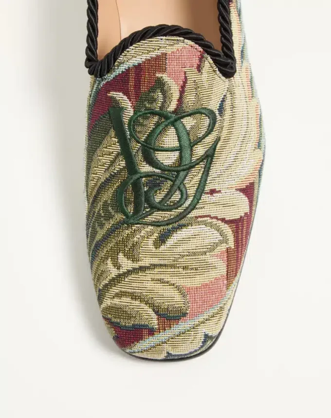 Mocassins Les Alcôvettes en tissu gobelin