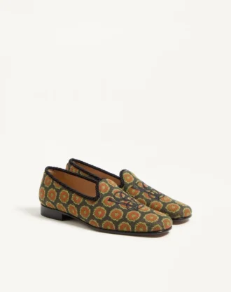 Mocassins Les Alcôvettes en tissu jacquard