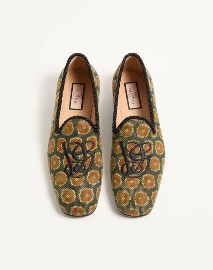 Mocassins Les Alcôvettes en tissu jacquard