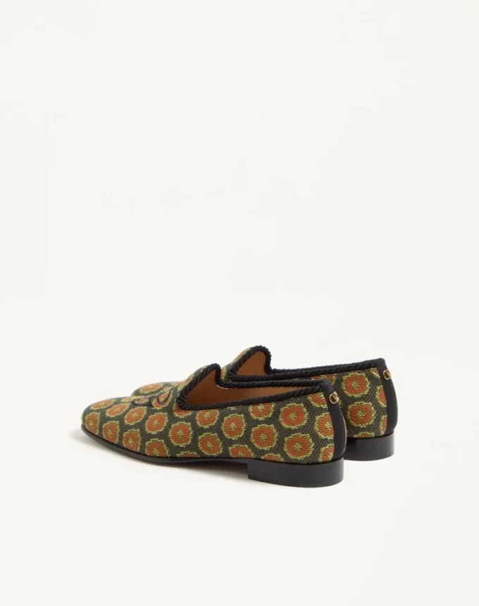 Mocassins Les Alcôvettes en tissu jacquard