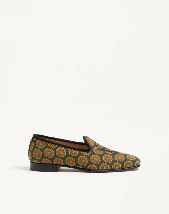 Mocassins Les Alcôvettes en tissu jacquard