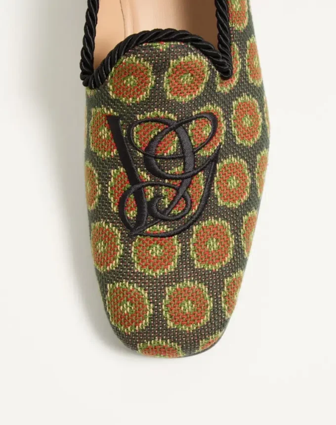 Mocassins Les Alcôvettes en tissu jacquard