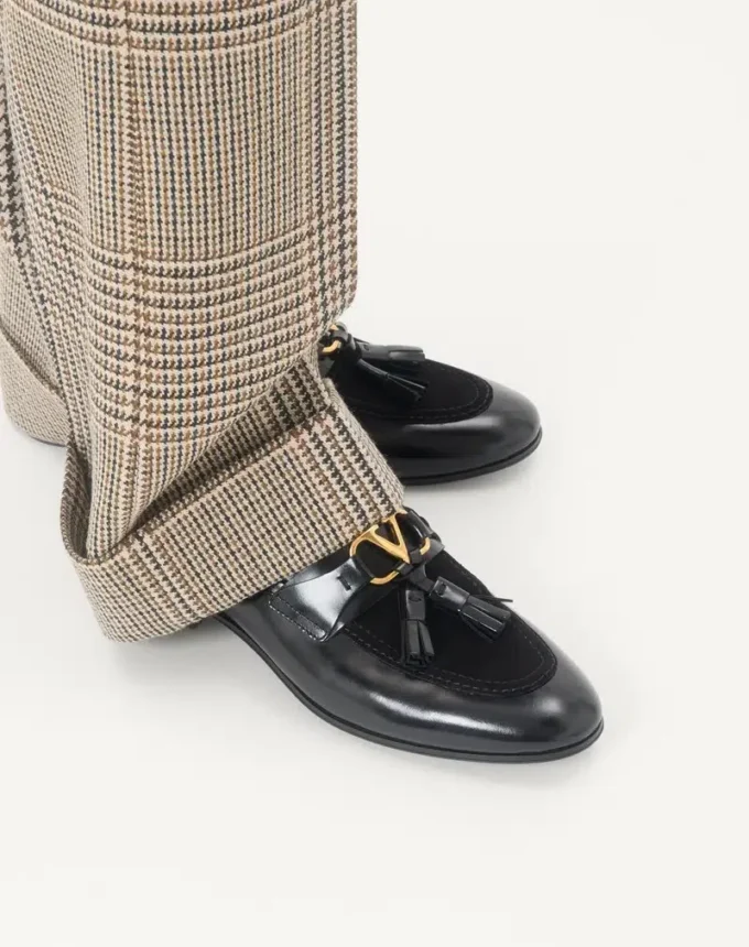 Mocassins Vaniteux en cuir de veau et cuir refendu Mocassins Vaniteux en cuir de veau et cuir refendu