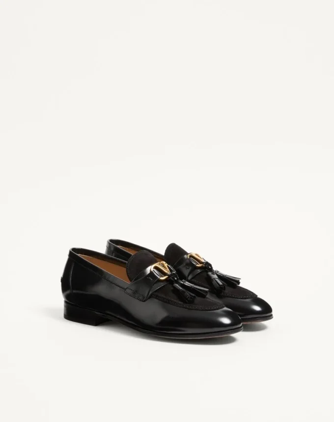 Mocassins Vaniteux en cuir de veau et cuir refendu Mocassins Vaniteux en cuir de veau et cuir refendu