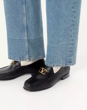 Mocassins VLogo Signature en cuir de buffle