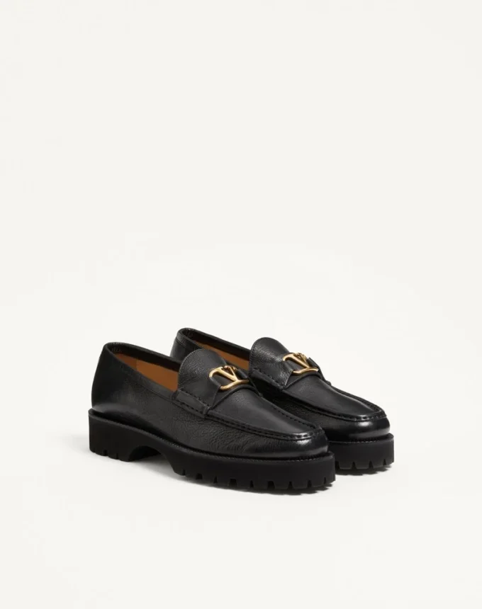 Mocassins VLogo Signature en cuir de buffle