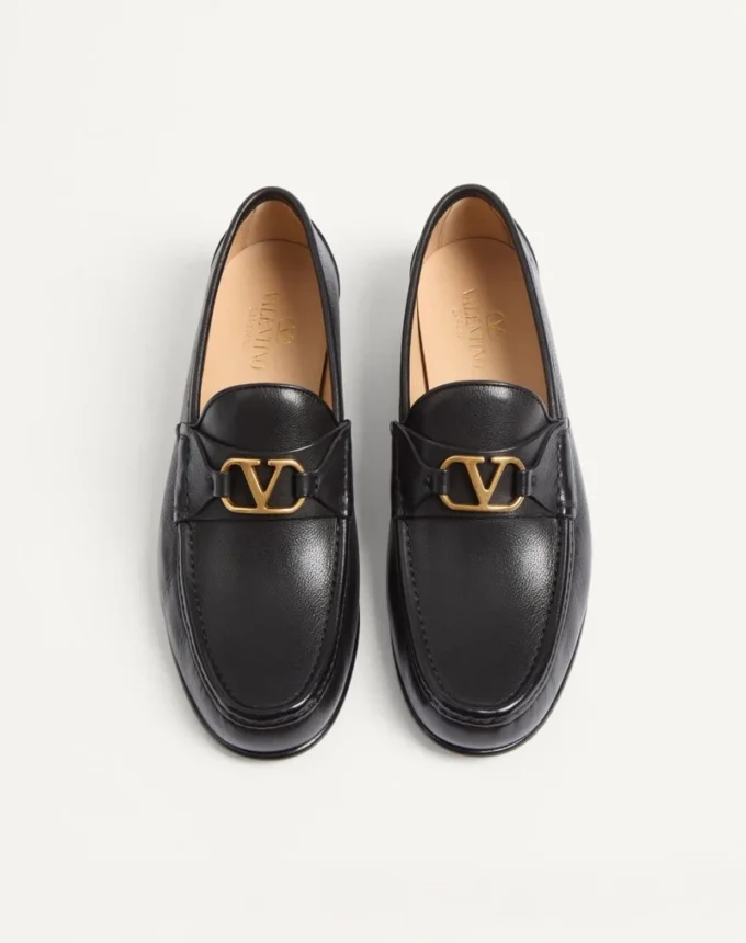 Mocassins VLogo Signature en cuir de buffle
