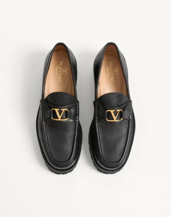 Mocassins VLogo Signature en cuir de buffle