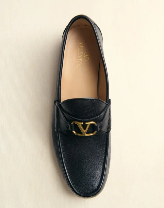 Mocassins VLogo Signature en cuir de buffle
