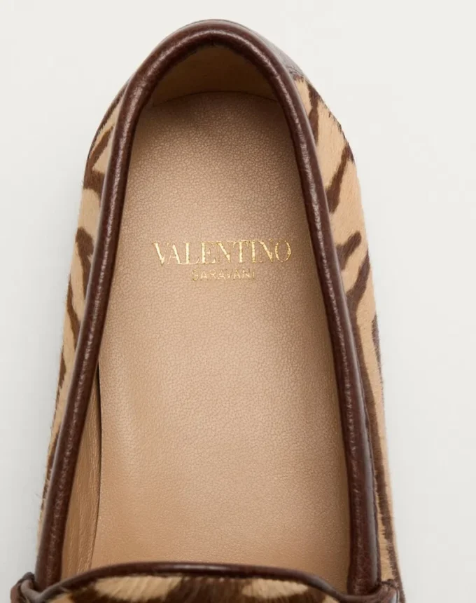 Mocassins Vlogo Signature en cuir de veau effet poney 20 mm Mocassins Vlogo Signature en cuir de veau effet poney 20 mm
