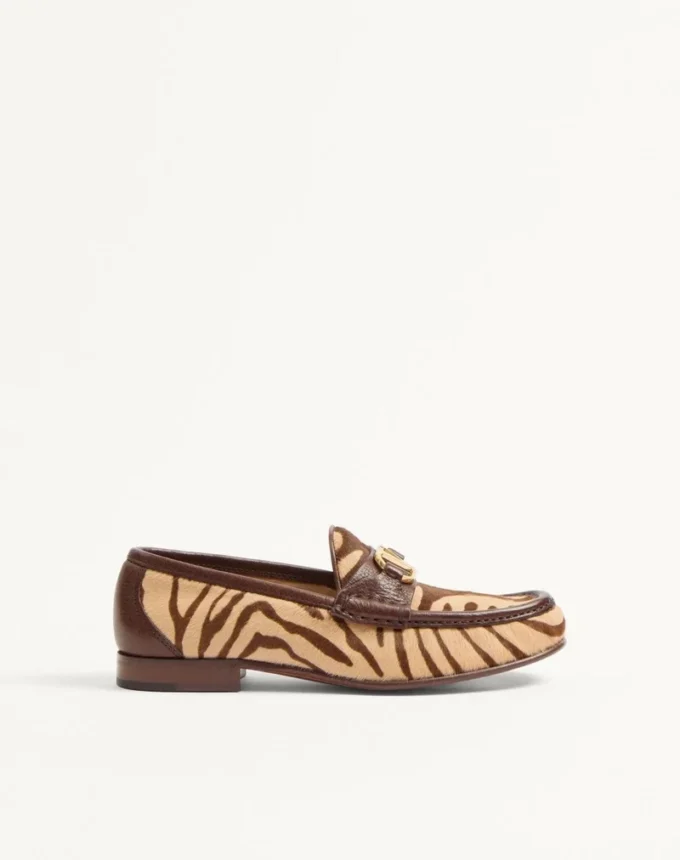 Mocassins Vlogo Signature en cuir de veau effet poney 20 mm Mocassins Vlogo Signature en cuir de veau effet poney 20 mm