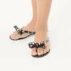Mules en caoutchouc Rockstud
