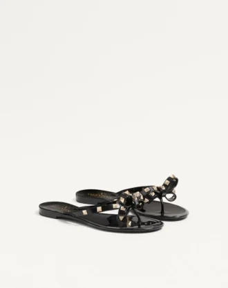 Mules en caoutchouc Rockstud