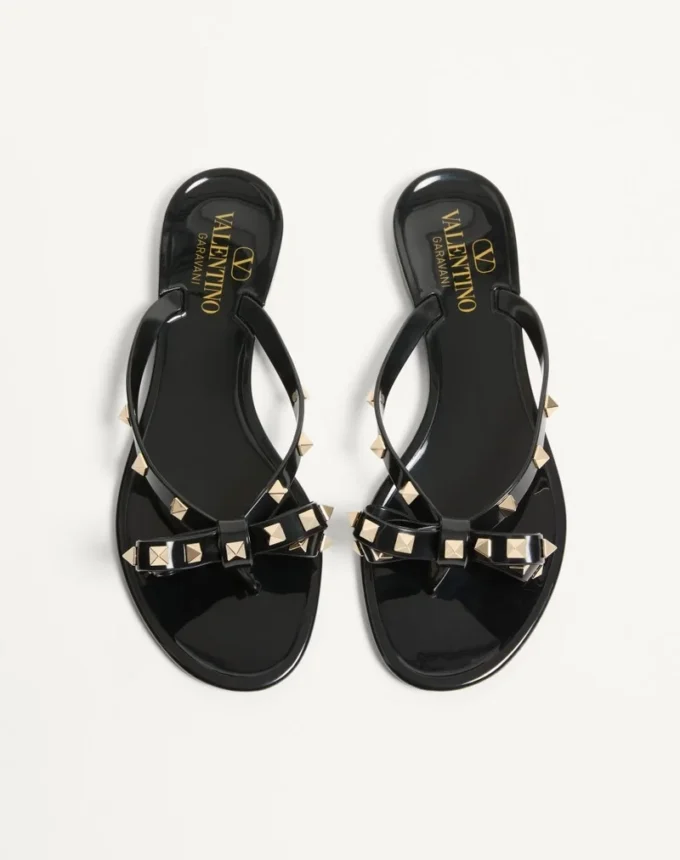 Mules en caoutchouc Rockstud