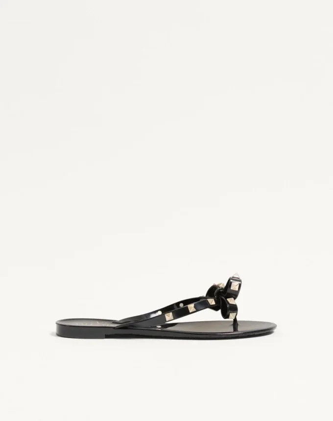 Mules en caoutchouc Rockstud
