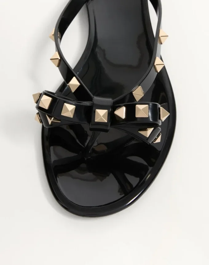Mules en caoutchouc Rockstud