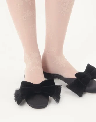 Mules en satin Reinette