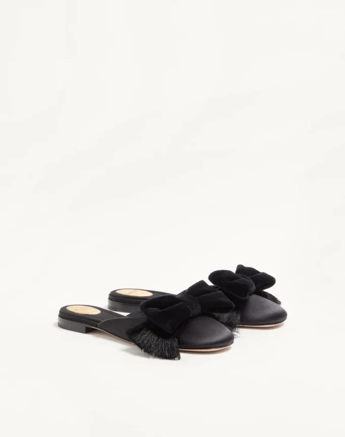 Mules en satin Reinette