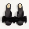 Mules en satin Reinette