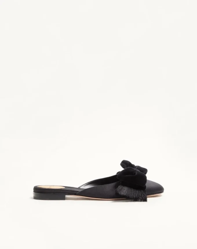Mules en satin Reinette