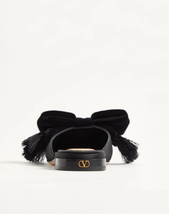 Mules en satin Reinette