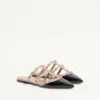 Mules Rockstud en cuir verni