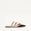 Mules Rockstud en cuir verni