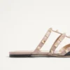 Mules Rockstud en cuir verni