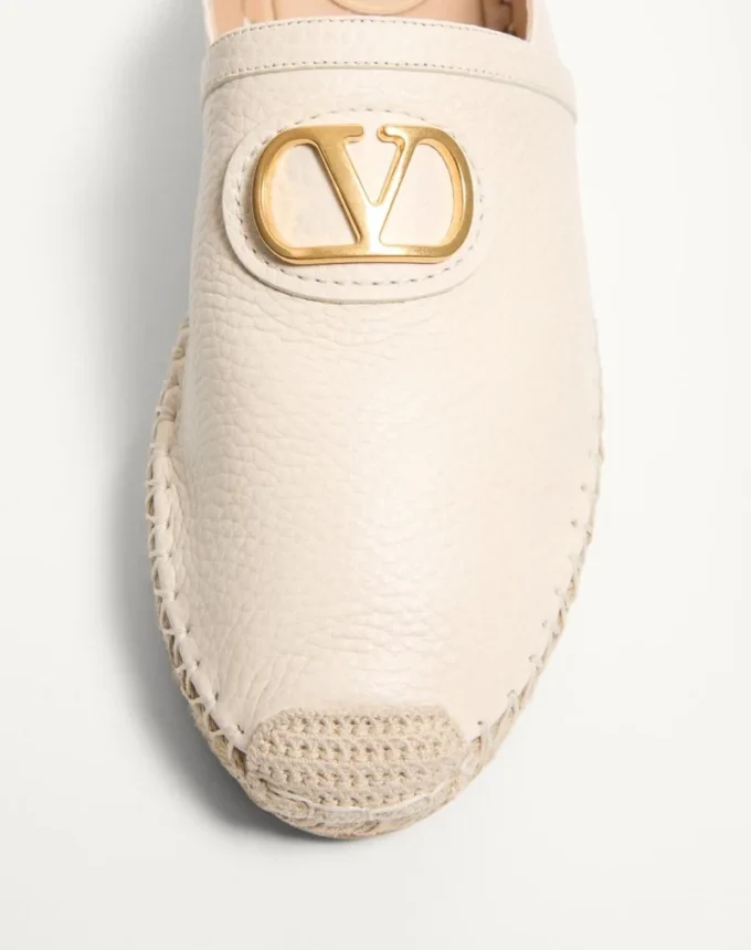 Mules Vlogo Signature en cuir de veau grainé 25 mm Mules Vlogo Signature en cuir de veau grainé 25 mm